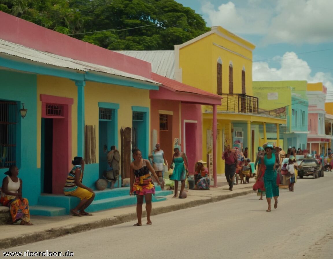 Bunte und lebendige Straßenszene - Typisch belizisch – Das macht das Land aus: multikulturelle Gesellschaft, karibisch-mittelamerikanische Einflüsse