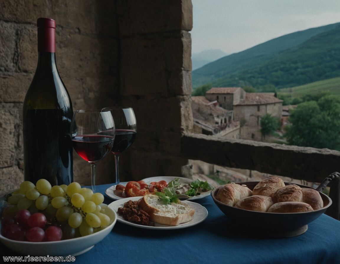 Typische Küche mit regionalen Spezialitäten - Typisch georgisch – Das macht das Land aus: alte Weintradition, Gastfreundschaft, kulturelle Eigenständigkeit