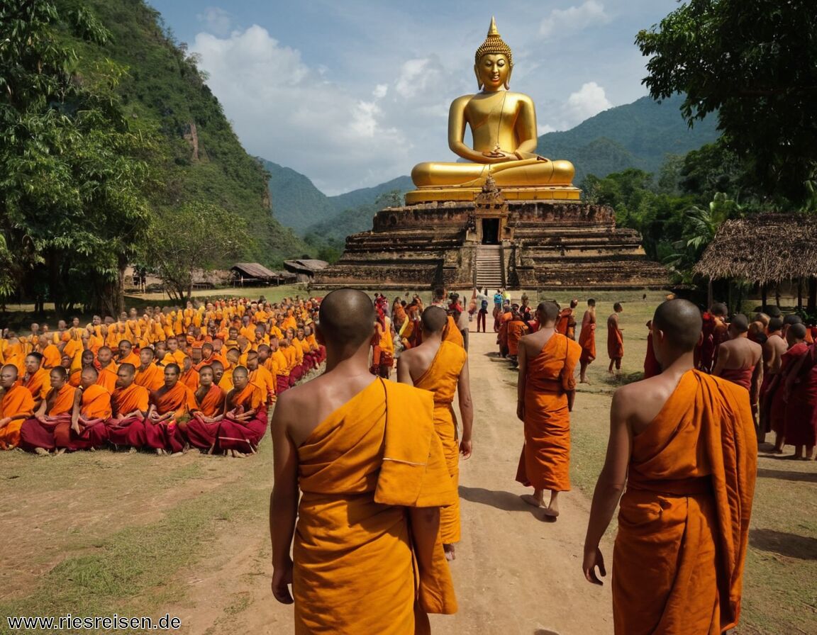 Feste und Rituale stärken Gemeinschaftsbewusstsein - Typisch laotisch – Das macht das Land aus: Gelassenheit, Buddhismus, ländliche Tradition