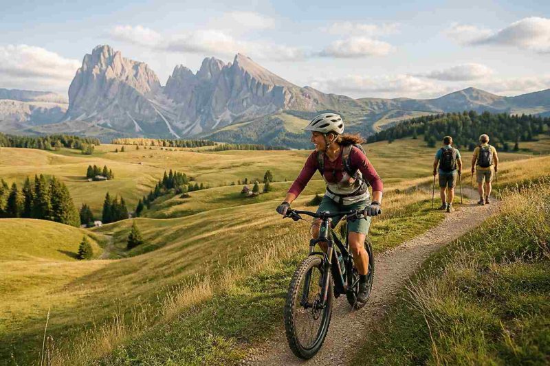 Mountainbike und Wandern auf der Seiser Alm: Eine Hochfläche für alle Tempi